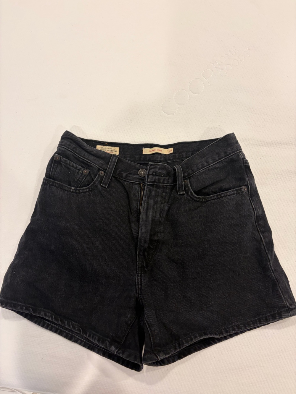 Levi's Black Denim Jean Shorts